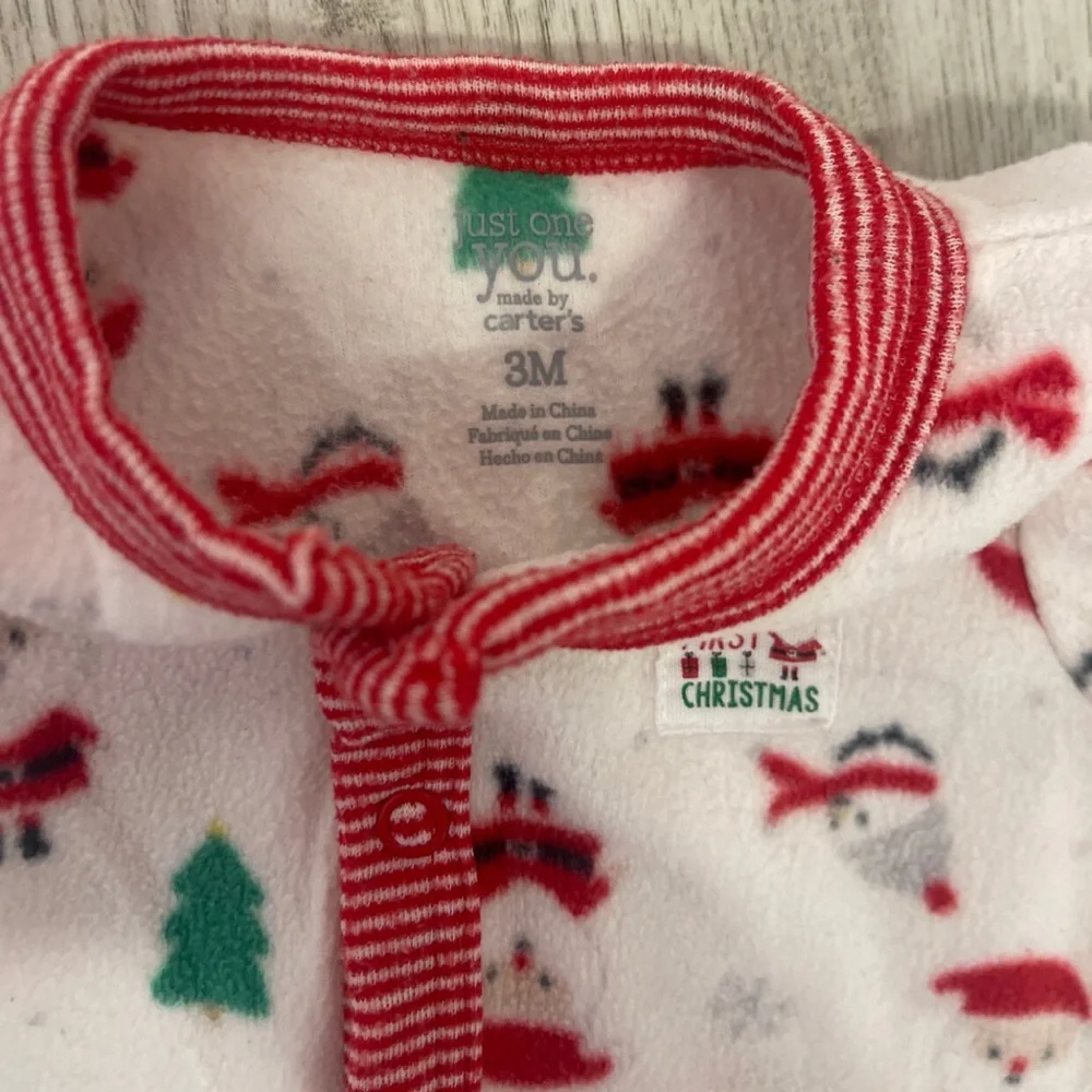 Carter's 3 Month Girls Christmas Sleeper Bundle